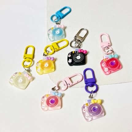 Cute Polaroid Camera Semi Transparent Bag Pendant