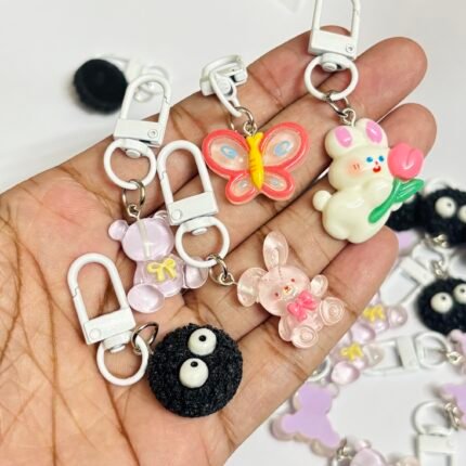 Bunny Tulip Bag Pendant