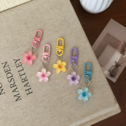 Cute Transparent Flower Pendant