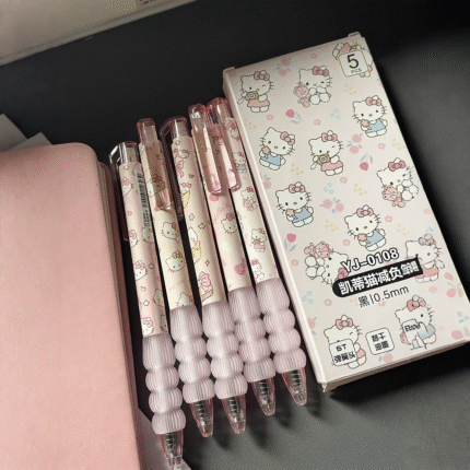 Cute Hello Kitty 5pcs Gel Pen Set