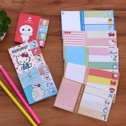 Cute Hello Kitty Totoro Doraemon Sticky Notes