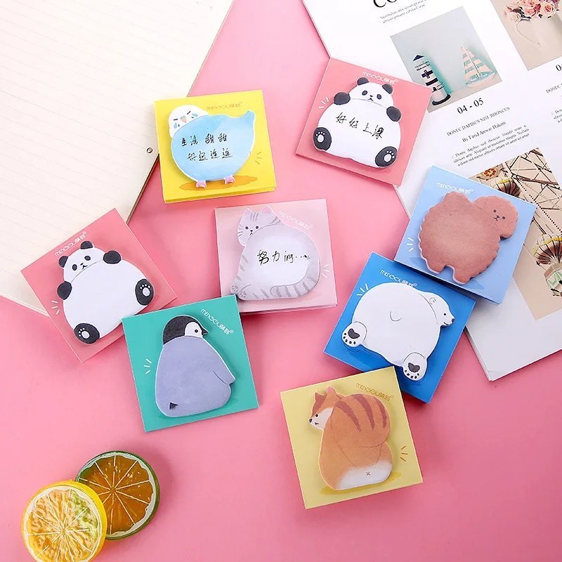 107454443-745765019.jpg Cute Animal Stand Sticky Notes - Image 1
