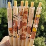 Capybara Cute 6pcs Gel Pen Set - Image 3