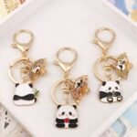 Panda Fan Cute Keyring