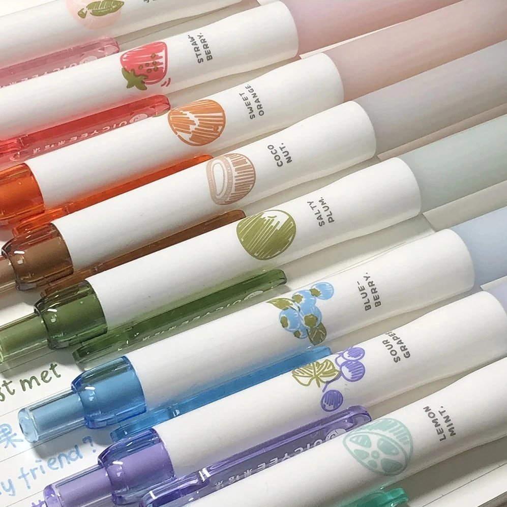1088316740-1233767140-01-1.jpeg Creative 3D Fruit Scent Colored Gel Pens 0.5mm - Image 1