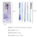 Cute Gradient 5pcs Gel Pen Set - Image 9