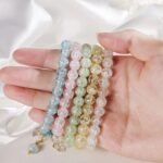 Colourful Crystal Beaded Flower Shell Bracelet - Image 4