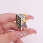 Starry Night Enamel Brooch Pin