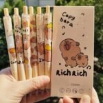 Capybara Cute 6pcs Gel Pen Set