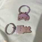 Couple Cuddling Cat Keyring Set - Image 4
