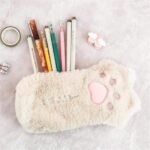 Cat Paw Fluffy Pencil Case - Image 6
