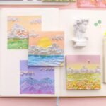 Oil Pastel Scenery Sticky Notes - Image 3