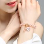 Crystal Flower Beaded Bracelet - Image 2