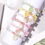 Crystal Flower Beaded Bracelet