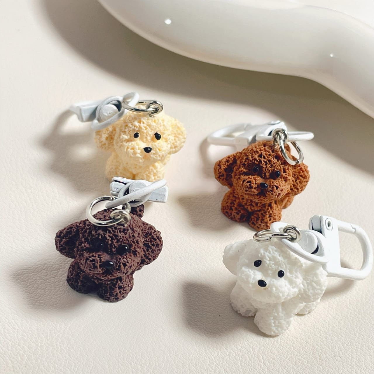 94a0a6ba-b72a-4a2c-8963-c8d5576bdf3d.jpeg Cute Fluff Dog Bag Pendant - Image 1