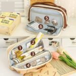 Large Capacity Japanese Style Pencil Case - Image 4