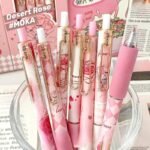 European Style Vintage Rose 6pcs Gel Pen Set - Image 2