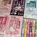 Sanrio Kawai Erasable 6pcs Blue ink Pen Set