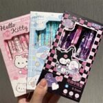 Sanrio Kawai Erasable 6pcs Blue ink Pen Set - Image 5