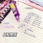 Sanrio Kawai Erasable 6pcs Blue ink Pen Set - Image 2