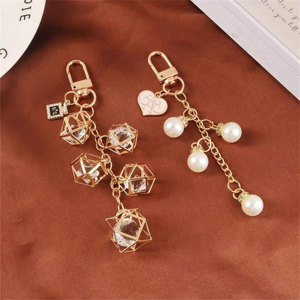 FB_IMG_1722515532789-1.jpg Pearl Tassel Crystal Keychain - Image 1