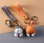 Cute Cat Butt Keychain - Image 3