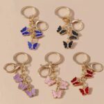 Cute Butterfly Keyring