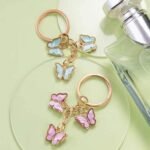 Cute Butterfly Keyring - Image 3