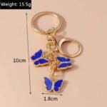 Cute Butterfly Keyring - Image 4