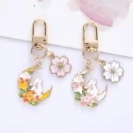 Moon Rabbit Keyring
