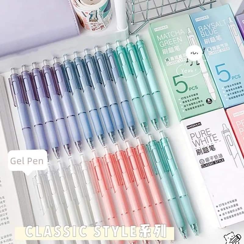 FB_IMG_1722535244044-1.jpg Classic Style 5pcs/Set Gel Pen - Image 1