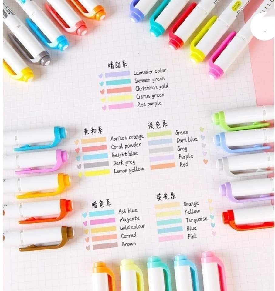 FB_IMG_1722535630395-1.jpg Zebra MILDLINER Double Ended Highlighter - Image 1