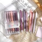 6Pcs/Set 0.5mm Cute Morandi Color Press Gel Pen - Image 3