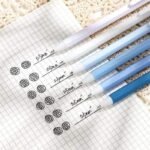 6Pcs/Set 0.5mm Cute Morandi Color Press Gel Pen - Image 5