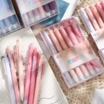 6Pcs/Set 0.5mm Cute Morandi Color Press Gel Pen - Image 7