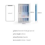 6Pcs/Set 0.5mm Cute Morandi Color Press Gel Pen - Image 12