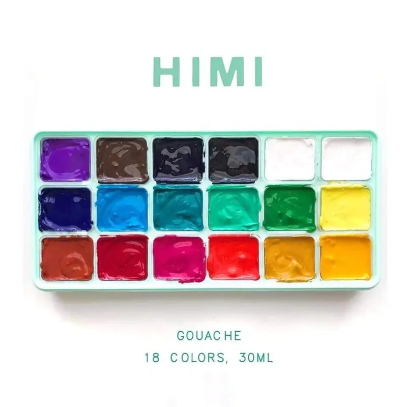 FB_IMG_1722538918154-1.webp HIMI GOUACHE PAINT SET 18pc × 30ml - Image 1