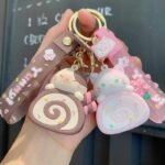 Cute Cakeroll Cat Keychains