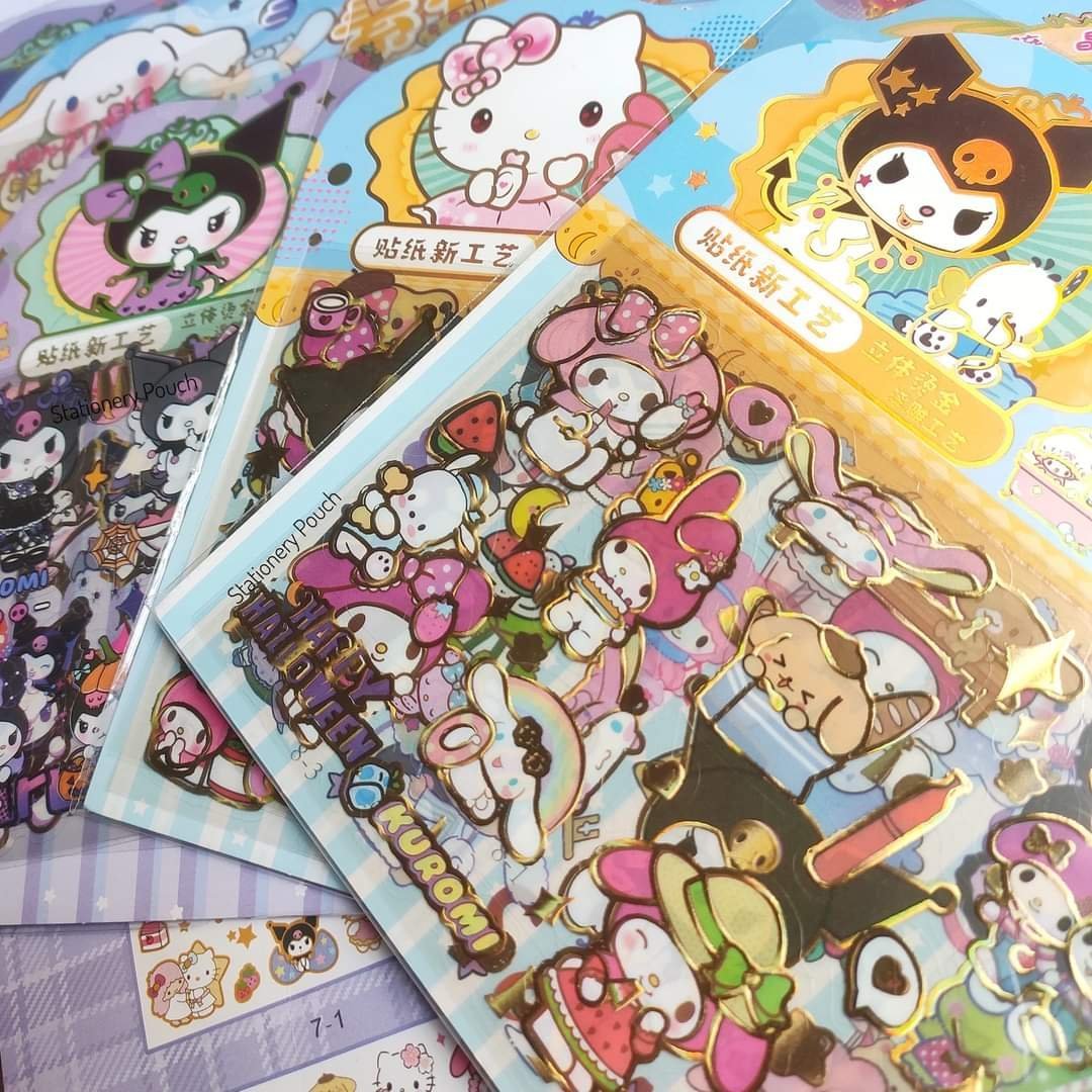 FB_IMG_1722572262078.jpg Sanrio 4pcs Sticker Pack - Image 1