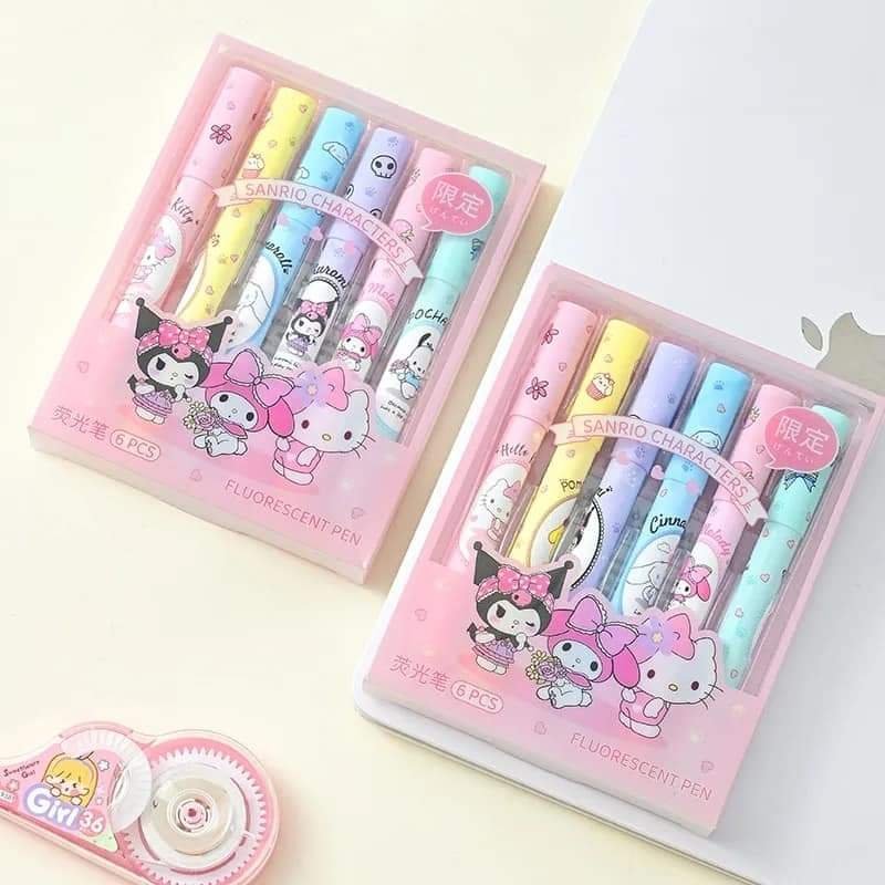 FB_IMG_1724851880071.jpg Sanrio Highlighter Set - Image 1