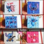Cute Stitch Rubiks Cube Keyring - Image 3