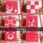 Cute Lotso Bear Rubiks Cube Keyring - Image 3