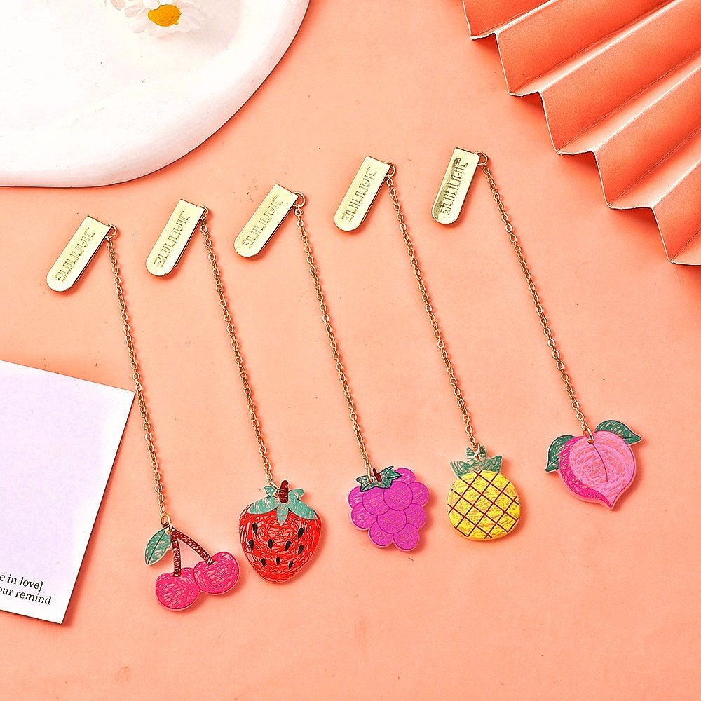 IMG-20230523-WA0026-01-1.jpeg Cute Acrylic Fruits Bookmark - Image 1