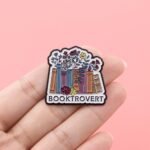 Booktrovert Enamel Brooch Pin - Image 3