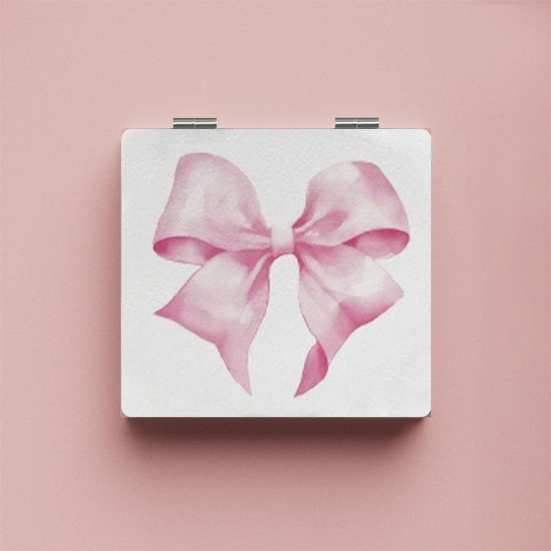 IMG-20250517-WA0071.jpg Pinky Bow Pocket Mirror - Image 1