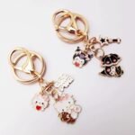 Cute Hello Kitty Kuromi Keyring