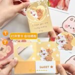Cute Bunny Bear Dog Cuddle Greeting Card - Image 3