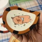 Cute Bear Dog Capybara Heat Resistant Table Coaster 12cm - Image 2
