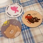 Cute Bear Cat Heat Resistant Table Coaster 12cm