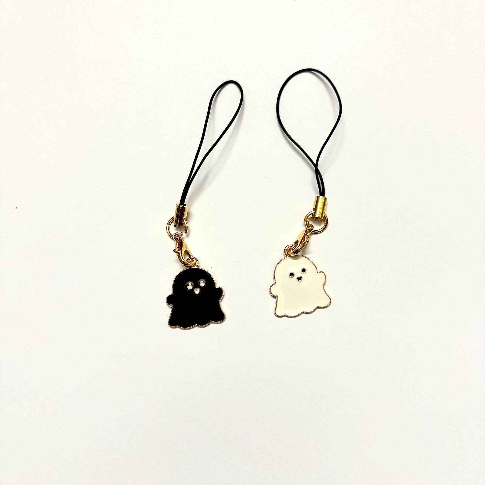 IMG_1721-scaled-1.jpeg Cute Black White Ghost Phone Charm - Image 1